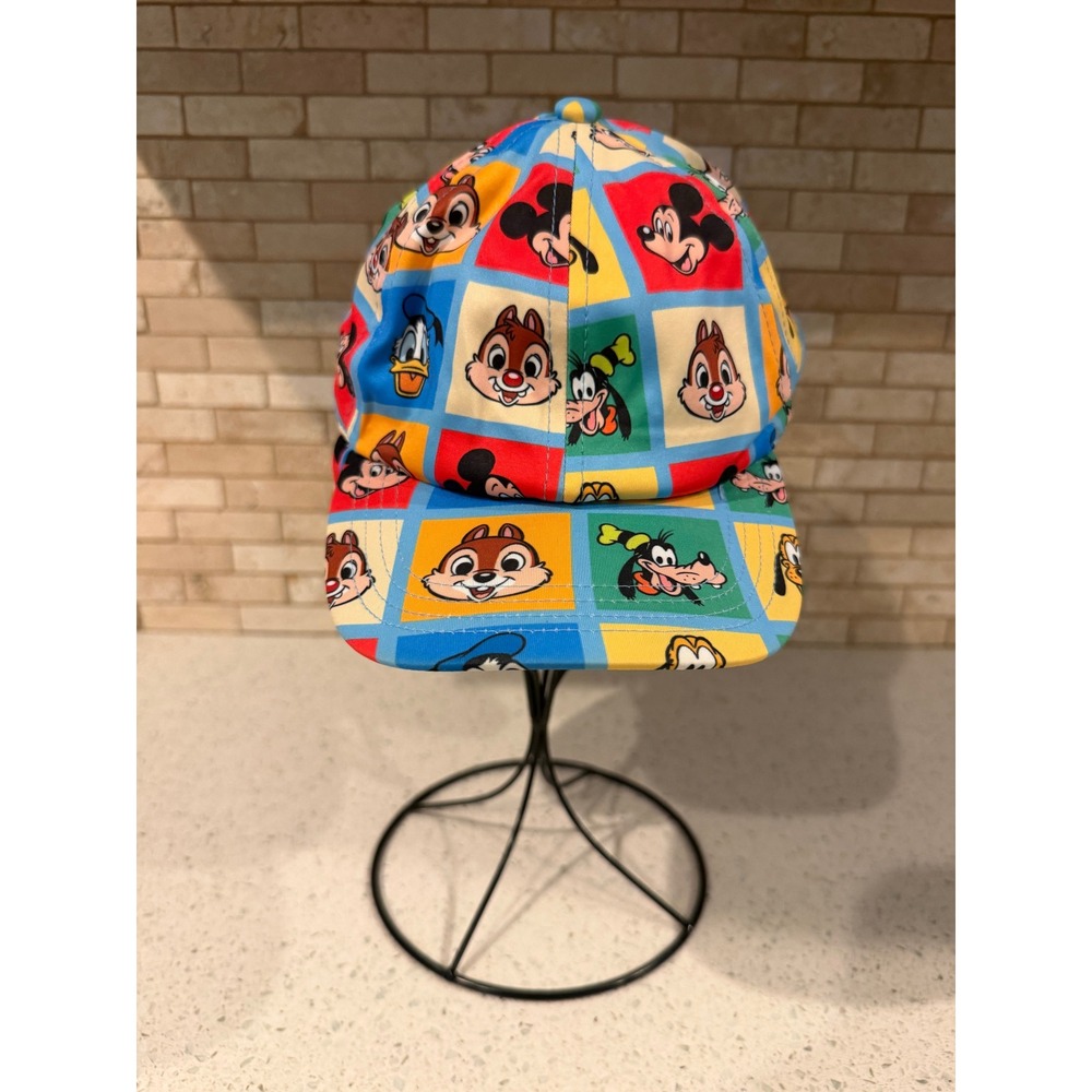 Disney Parks Mickey And Friends Multicolor Baseball Cap Sun Hat Youth Size